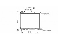 Radiator, engine cooling 09002227 International Radiators