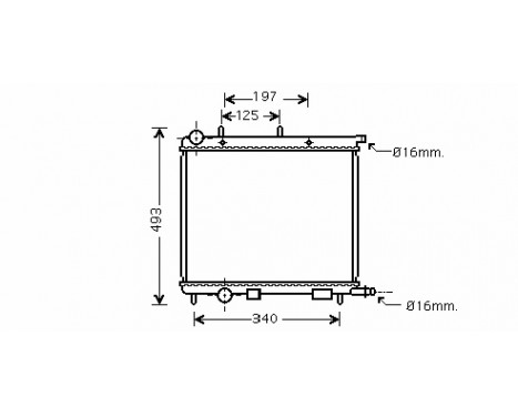 Radiator, engine cooling 09002227 International Radiators