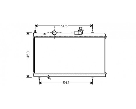 Radiator, engine cooling 09002228 International Radiators