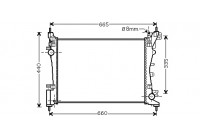 Radiator, engine cooling 09002261 International Radiators