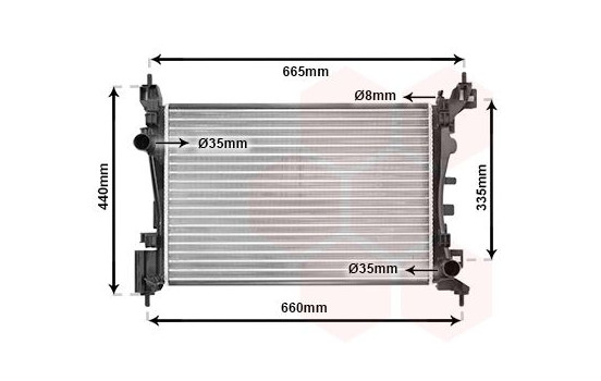 Radiator, engine cooling 09002261 International Radiators, Image 2