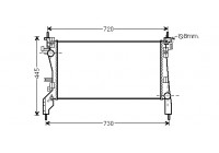 Radiator, engine cooling 09002262 International Radiators