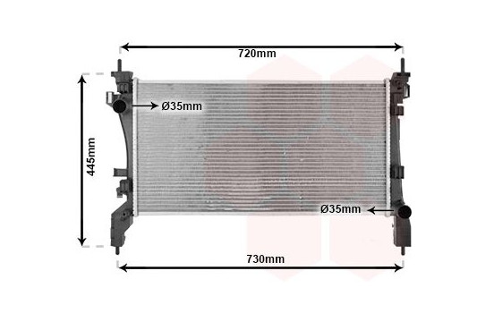 Radiator, engine cooling 09002262 International Radiators, Image 2