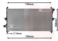 Radiator, engine cooling 09002278 International Radiators