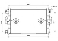 Radiator, engine cooling 09002280 International Radiators