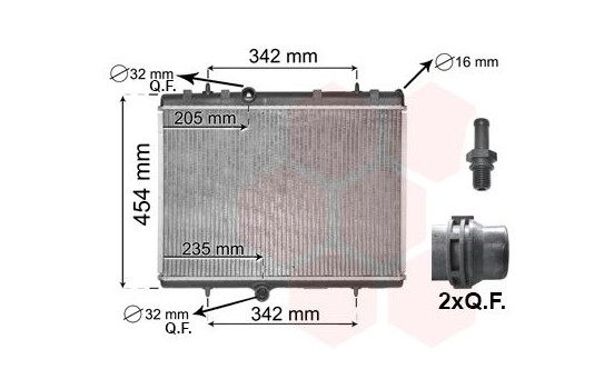 Radiator, engine cooling 09012706 International Radiators