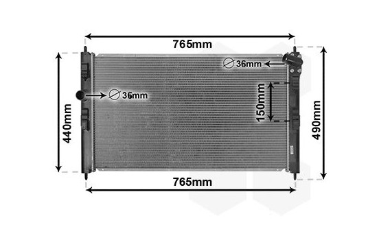 Radiator, engine cooling 09012709 International Radiators