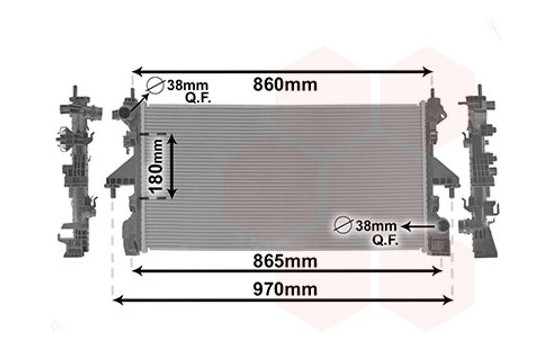 Radiator, engine cooling 09012716 International Radiators