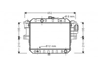 Radiator, engine cooling 11002028 International Radiators