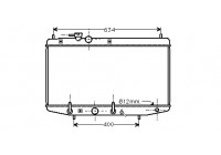Radiator, engine cooling 11002029 International Radiators