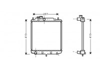 Radiator, engine cooling 11002036 International Radiators
