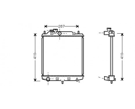 Radiator, engine cooling 11002036 International Radiators