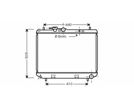 Radiator, engine cooling 11002043 International Radiators