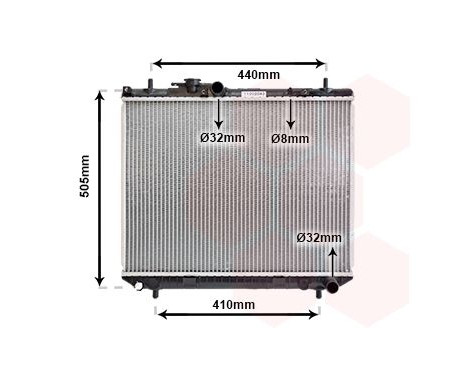 Radiator, engine cooling 11002043 International Radiators, Image 2