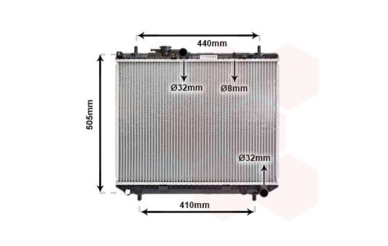Radiator, engine cooling 11002043 International Radiators, Image 2