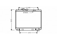 Radiator, engine cooling 11002044 International Radiators
