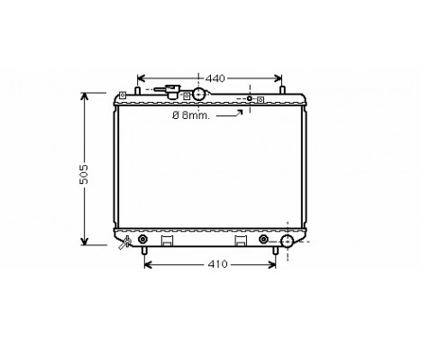 Radiator, engine cooling 11002044 International Radiators