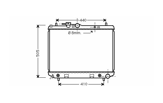 Radiator, engine cooling 11002044 International Radiators