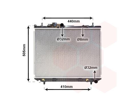 Radiator, engine cooling 11002044 International Radiators, Image 2