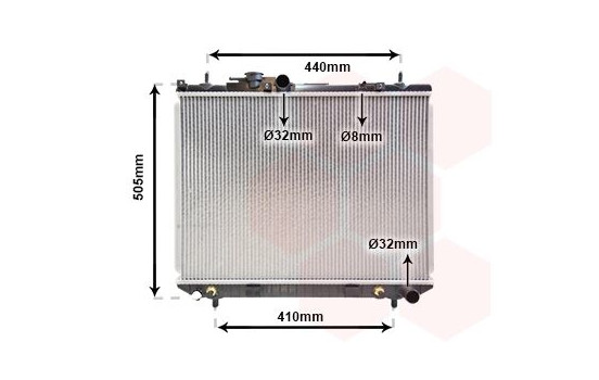 Radiator, engine cooling 11002044 International Radiators, Image 2