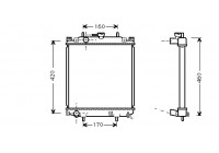 Radiator, engine cooling 11002046 International Radiators