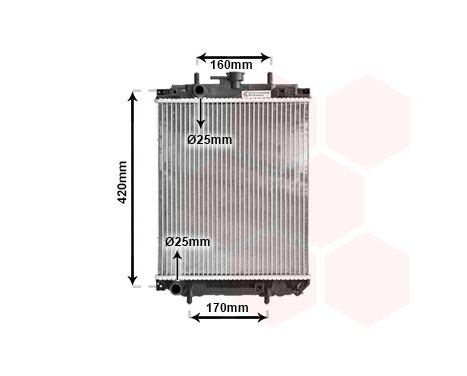 Radiator, engine cooling 11002046 International Radiators, Image 2