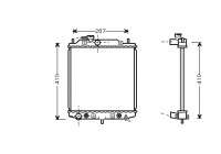 Radiator, engine cooling 11002048 International Radiators