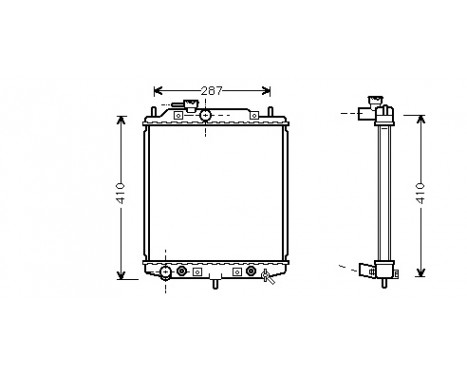 Radiator, engine cooling 11002049 International Radiators