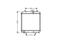 Radiator, engine cooling 11002057 International Radiators