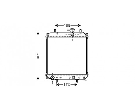 Radiator, engine cooling 11002057 International Radiators