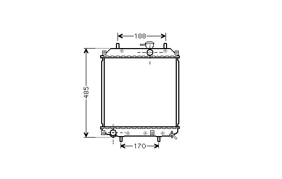 Radiator, engine cooling 11002057 International Radiators