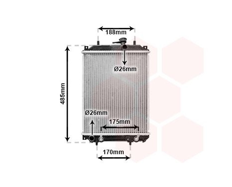 Radiator, engine cooling 11002057 International Radiators, Image 2