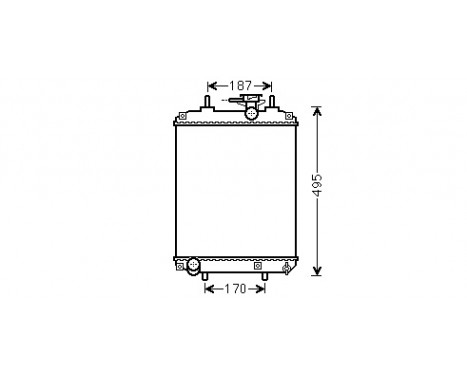 Radiator, engine cooling 11002066 International Radiators