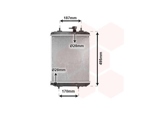 Radiator, engine cooling 11002066 International Radiators, Image 2