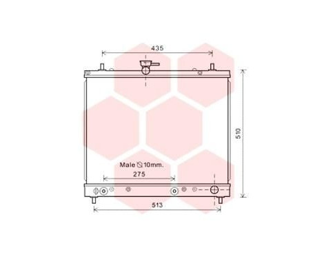 Radiator, engine cooling 11002069 International Radiators, Image 2