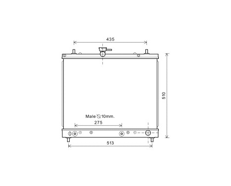 Radiator, engine cooling 11002069 International Radiators