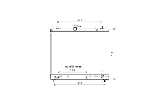 Radiator, engine cooling 11002069 International Radiators