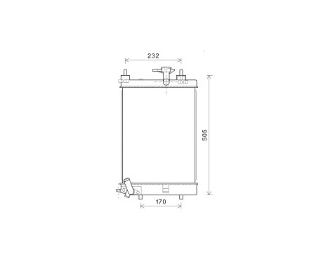Radiator, engine cooling 11002071 International Radiators