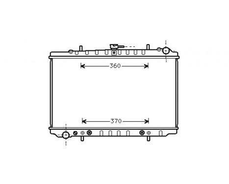 Radiator, engine cooling 13002034 International Radiators