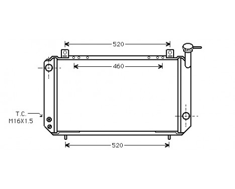 Radiator, engine cooling 13002047 International Radiators