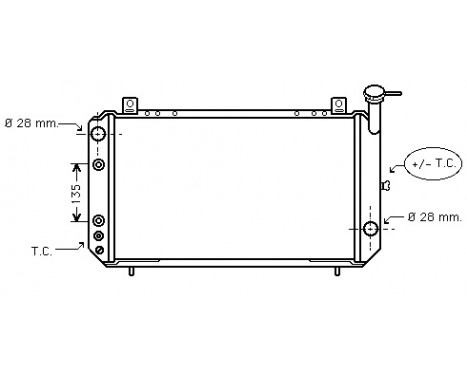 Radiator, engine cooling 13002049 International Radiators