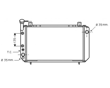 Radiator, engine cooling 13002051 International Radiators
