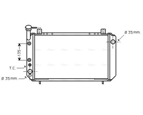 Radiator, engine cooling 13002051 International Radiators, Image 2