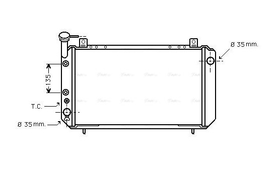 Radiator, engine cooling 13002051 International Radiators, Image 2
