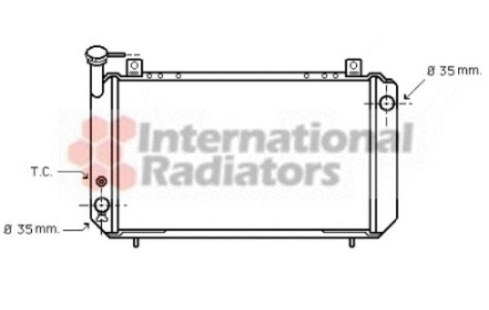 Radiator, engine cooling 13002054 International Radiators, Image 2
