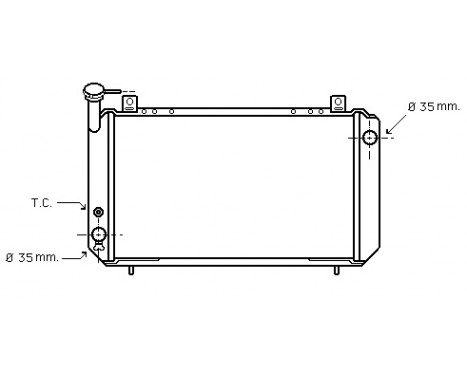 Radiator, engine cooling 13002054 International Radiators