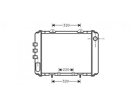 Radiator, engine cooling 13002055 International Radiators