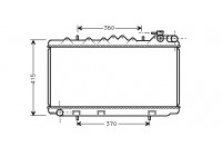 Radiator, engine cooling 13002092 International Radiators