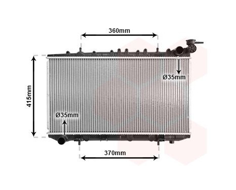 Radiator, engine cooling 13002094 International Radiators, Image 2