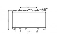 Radiator, engine cooling 13002096 International Radiators
